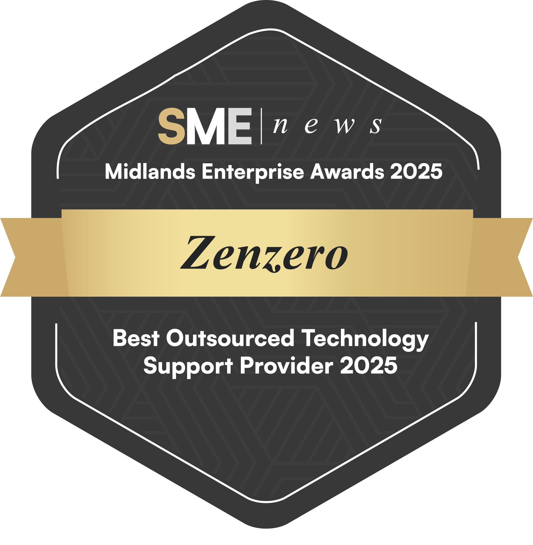 AIM Jun25230 Zenzero Midlands Enterprise Awards 2025 Winners Badge
